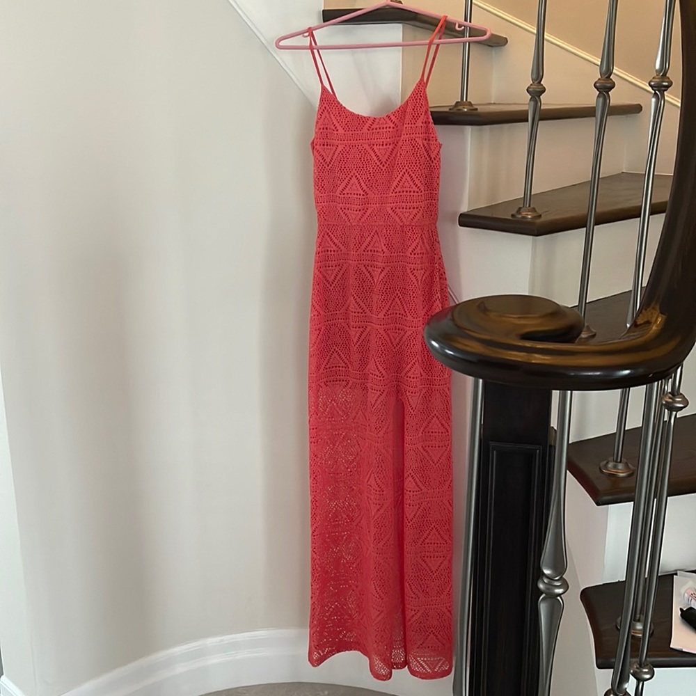 Coral summer dress